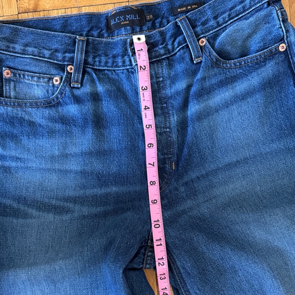 Alex Mill Alek Relaxed Wide Leg Jean in Paris Medium Wash - Picture 5 of 7